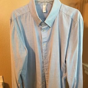 Men’s American Apparel Blue Oxford Button Up Shirt
